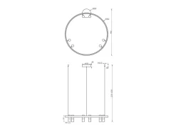 Discount Maytoni Satellite Lámpara colgante de techo LED integrada negra Negro