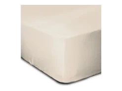 New Sábana Ajustable 100% Algodón 160 x 200 + Faldón 30 cm - Claro Beige