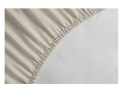 New Sábana Ajustable 100% Algodón 160 x 200 + Faldón 30 cm - Claro Beige