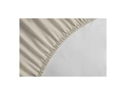 Discount Sábana Ajustable 100% Algodón 140x190 + Fuelle 30 cm Claro Beige