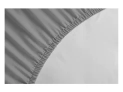 Ropa De Cama-Sábana bajera 100% algodón 140 x 190 x 30 cm Gris claro