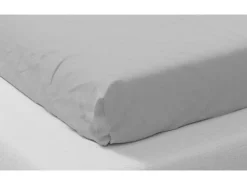 Ropa De Cama-Sábana bajera ajustable de microfibra 90 x 200 cm - Gris