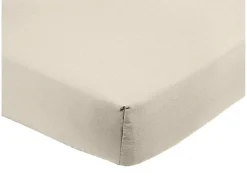 Ropa De Cama-Sábana bajera ajustable de microfibra 90 x 200 cm - Beige