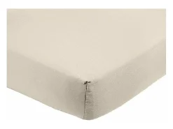Ropa De Cama-Sábana bajera ajustable de microfibra 90 x 200 cm - Beige