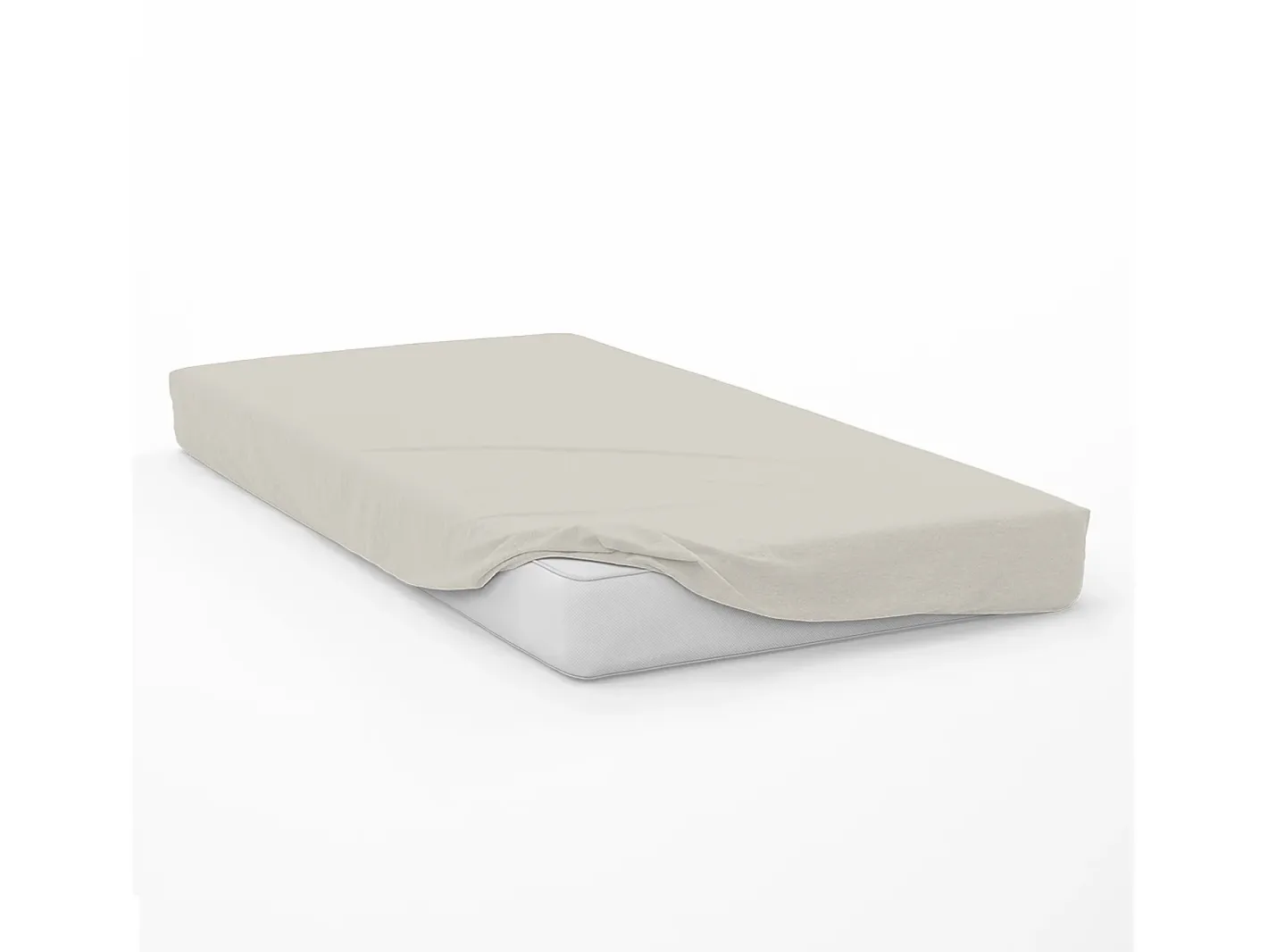 Soleil d'ocre Ropa De Cama-Sábana bajera de algodón 57 hilos 60x120 cm LINO BEBE, por Beige