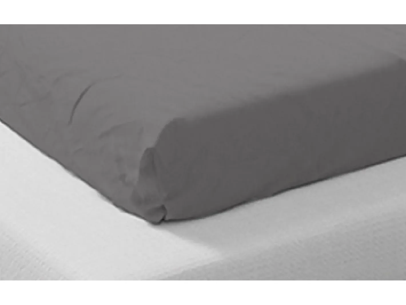 Housse De Rêve Sábana bajera de algodón orgánico 160 x 200 cm - Gris Gris antracita Outlet
