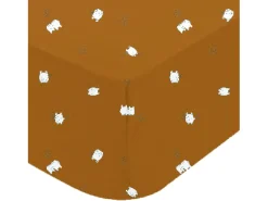 Ropa De Cama-Sábana bajera de jersey de algodón con diseño infantil 60 x 120 cm Bronce
