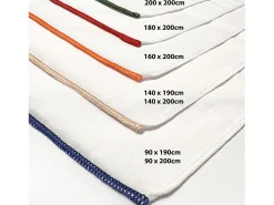 Soleil d'ocre Sábana bajera de polialgodón 140x200 cm PERCALE , por Blanco Online