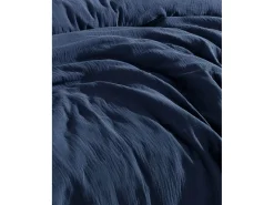 Best Blanc avenue Sábana bajera gasa de algodón- marino Azul