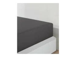 Blanc avenue Ropa De Cama-Sábana bajera jersey algodón-Antracita Gris antracita