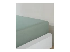 Blanc avenue Sábana bajera jersey algodón- celadón Verde Outlet
