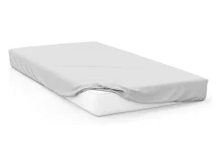 Soleil d'ocre Ropa De Cama-Sábana bajera lisa 160x200 cm ZZZ blanca Blanco