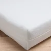 New Babycalin Sábana bajera para bebé 60 x 120 cm con cremallera - 100% poliéster impermeable - Blanco