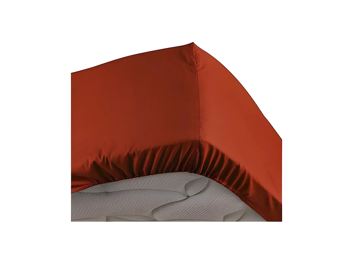 Promo Linge Sábana bajera percal roja 90 x 190 cm con funda de 30 cm Rojo New