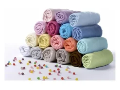 Sale Sábana bajera todo en 1 lisa - Jersey - oeko-Tex - Perla - 70 x 140 cm Multicolor