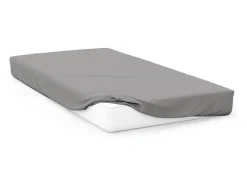 Outlet Soleil d'ocre Sábana bajera 90x190 cm en algodón 57 Fils Gris