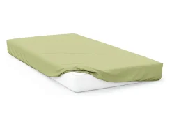 Soleil d'ocre Ropa De Cama-Sábana bebé en JERSEY 60x120 cm Verde