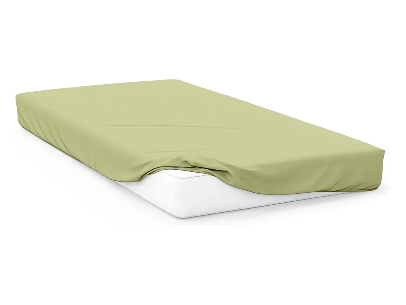 Soleil d'ocre Ropa De Cama-Sábana bebé en JERSEY 60x120 cm Verde