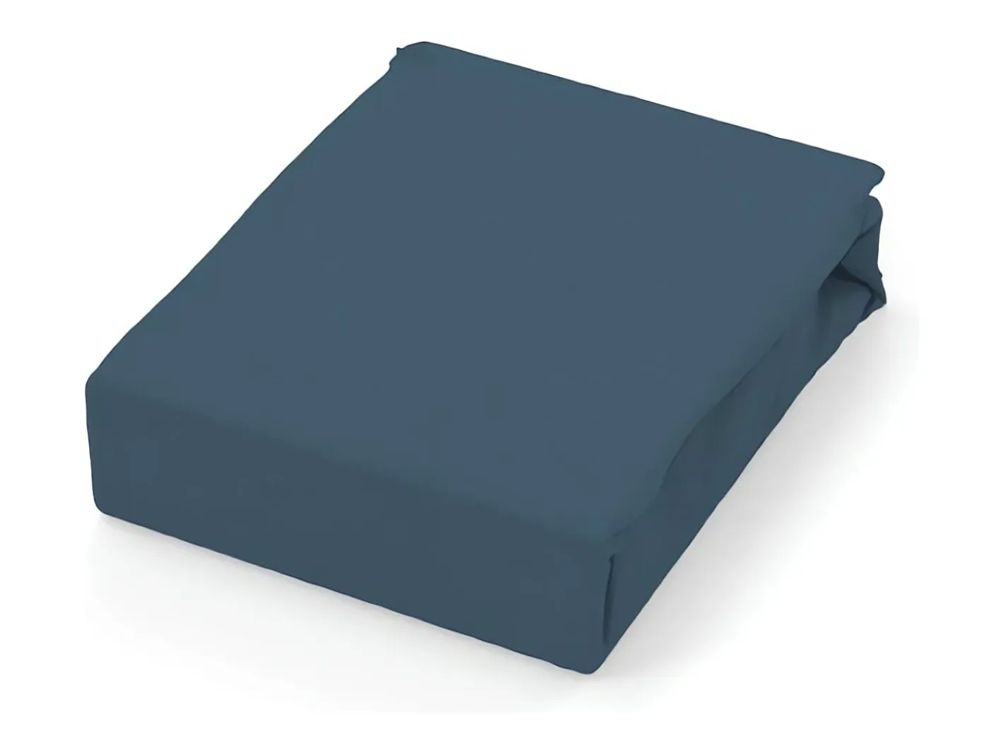 Soleil d'ocre Ropa De Cama-Sábana de algodón 57 hilos 180x290 cm LISO Azul