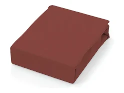 Soleil d'ocre Sábana de algodón 57 hilos 180x290 cm LISO Ladrillo Rojo New