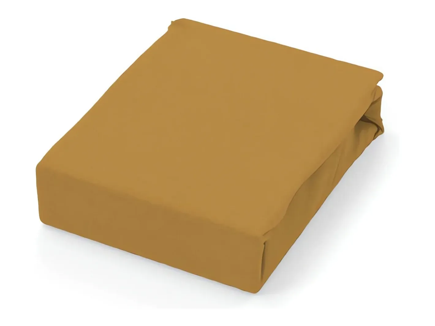 Hot Soleil d'ocre Sábana de algodón 57 hilos 180x290 cm mostaza LISO Amarillo