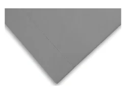 Clearance Soleil d'ocre Sábana de algodón percal 260x300 cm CAMILLE, de camille Gris