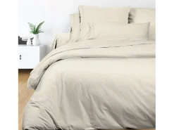 Discount Soleil d'ocre Sábana de algodón 240x300 cm PERCALE crudo Beige