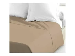 Ropa De Cama-Sábana Encimera 100% algodón 180 x 290 cm Beige