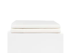 PIKOLIN Ropa De Cama-Sábana encimera 135x200cm | HOME | 100% Algodón | Transpirable Blanco