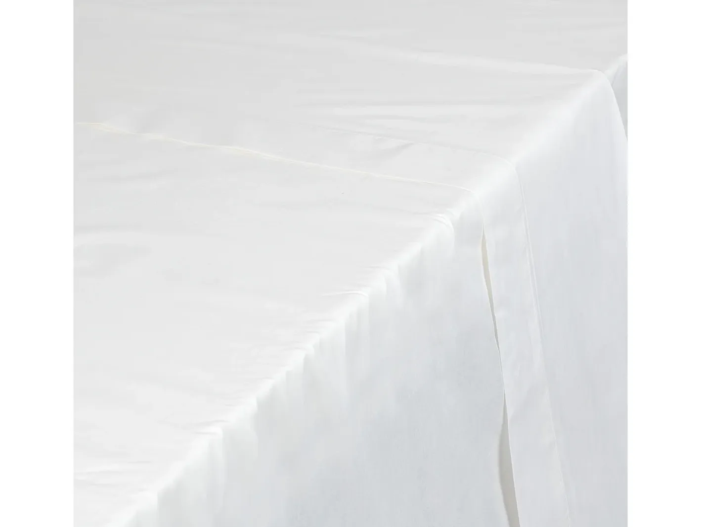 PIKOLIN Ropa De Cama-Sábana encimera 135x200cm | HOME | 100% Algodón | Transpirable Blanco