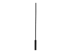 Lámpara Suspendida-Searchlight 3 ljus barhnge med frostat ribbad glas Negro