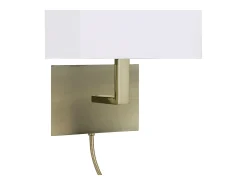 Aplique Para Pared-Searchlight 1 ljus flexibel inomhusvgglampa antik mssing, E27 Camel