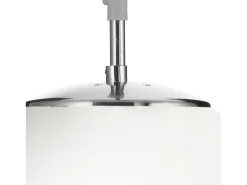 Best Searchlight Atom 1 Light Globe Takhnge Satin Silver, Opal Glas, E27 Plateado