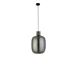 Discount Searchlight Barrel1 ljushänge, svart, rökt glas Negro