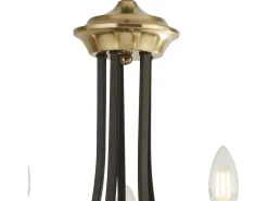 Searchlight Belfry 5 ljus multiarmshnge mrk brons, brun, E14 Bronce