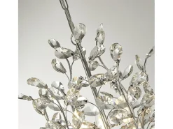 Sale Searchlight Bouquet11 Ljus Krom Pendel, Kristallglas Gris