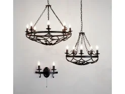 Hot Searchlight CARTWHEEL 2 Ljus Ljus Vgglampa - Svart Negro