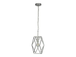 Clearance Searchlight CHASSIS 1 Ljus Satin Silver Cage Taklampa Plateado