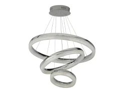 Searchlight CircleLED 3-ring takhänge, krom, krossad is 4000K Gris