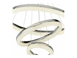 Searchlight CircleLED 3-ring takhänge, krom, krossad is 4000K Gris