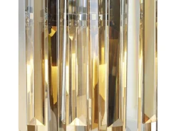 Searchlight Clarissa 2 ljus vgglampa krom, glasskrm, E14 Gris New