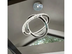 Searchlight Clover Integrerad LED 1 Taklampa Krom med Kristaller, GU10 Gris Best