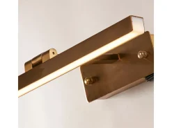 Best Searchlight Corfu Lámpara para cuadros de 40 cm, metal de latón satinado Camel