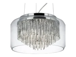Outlet Searchlight Curva 4 ljus takhnge krom, glas, G9 Gris