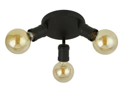 Searchlight Dance3 ljus rund taklampa, sandsvart Negro