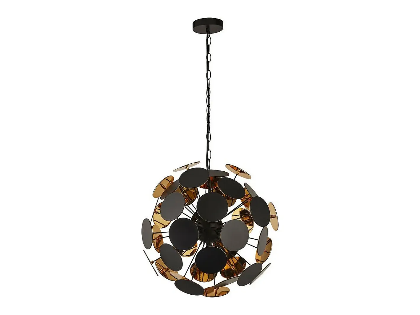 Searchlight DISCUS 4 ljus svart, guld takhnge Negro Clearance