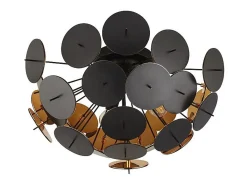 Searchlight DISCUS 3 Ljussvart, Guld Halvspolningslampa Negro Outlet