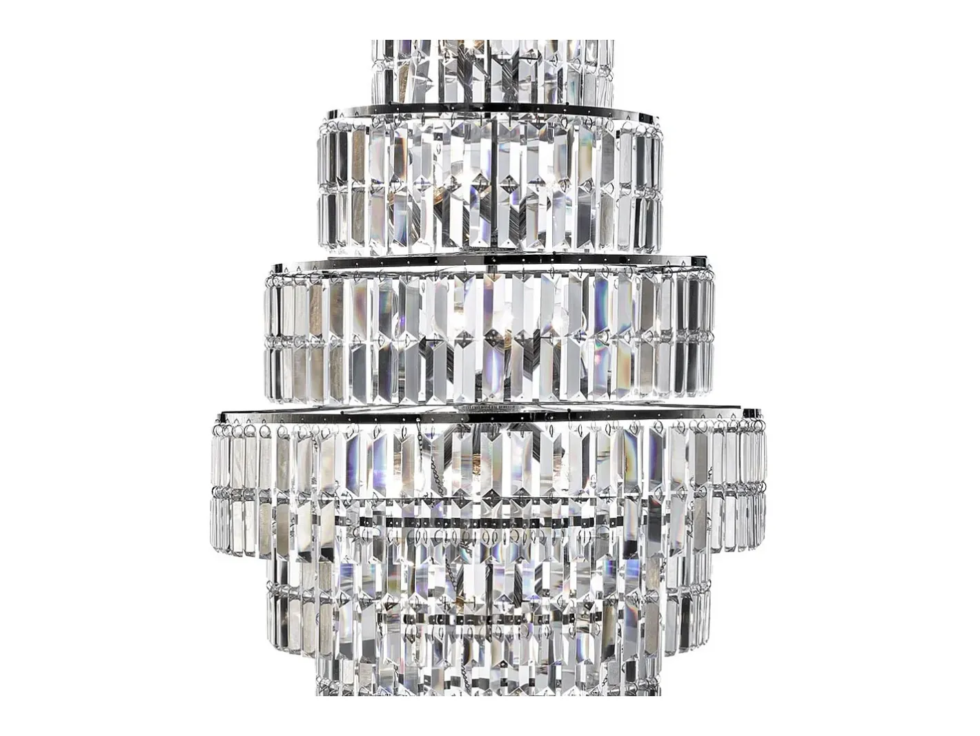 Searchlight EmPIRe 13 ljus ljuskrona kromfinish, E14 Gris Discount