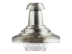 Best Searchlight Fisherman 1 ljuskupol takhnge satin silver, klarglas Medium, E27 Plateado