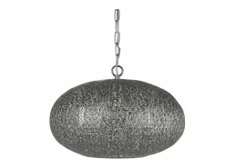 Clearance Searchlight Fretwork1 ljus hänge, glänsande nickel Gris